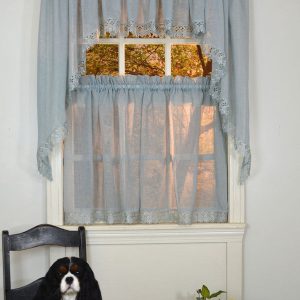 Flanders Faux Linen Tier Curtain