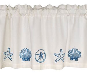 Maine Coast Lined Tiers & Embroidered Valances