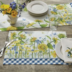 Sunny Day Tailored Valance and Table Linens