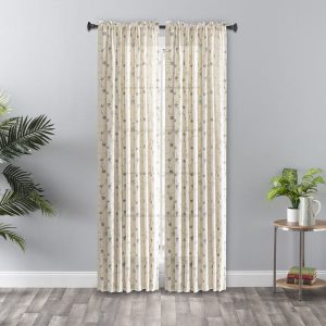 Zoe Crushed Taffeta Floral Panels