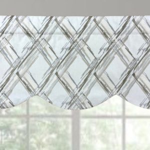 Catalyst Lined Embroidered Scalloped Cornice Valance