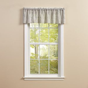 Lace Valance and Table Linens Mist