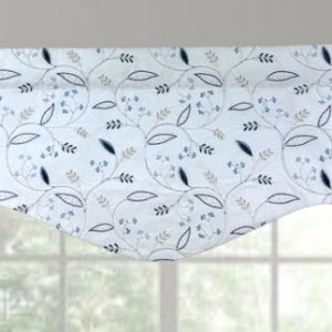 Prize Winner Lined Embroidered "M" Valance Blue Jay