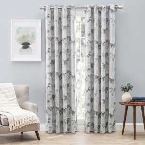 Mystic Garden Room Darkening Grommet Top Panels Seafoam