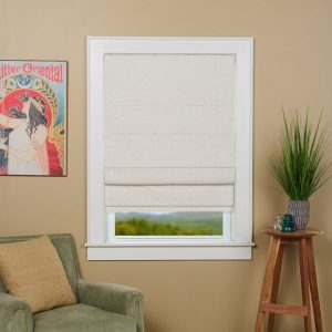 Linen Blackout Cordless Roman Shade Linen