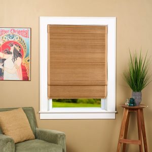 Bamboo Insulated Cordless Roman Shades