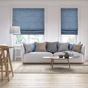 Versailles' Caesar Blackout Cordless Roman Shade Wedgewood