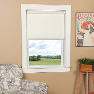 Deluxe Woven Cane Paper Roller Shade White