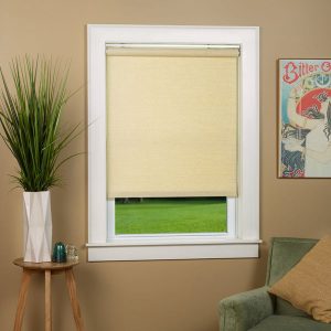 Deluxe Woven Cane Paper Roller Shade Natural