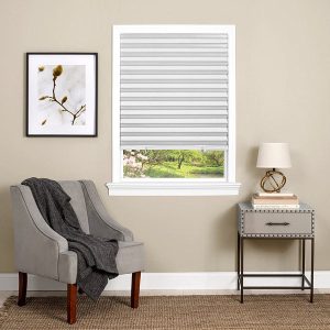 Cordless Peel 'N Stick Room Darkening Vinyl Pleated Shade