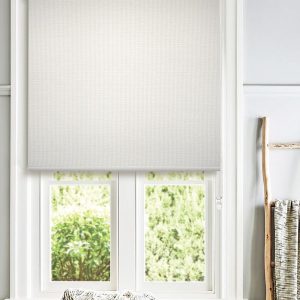 Off White Room Darkening Window Blinds
