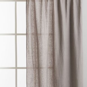 Beige 2-Pack Multiway Linen Curtains