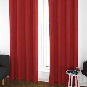 Maroon Set of 4 Black Out Window Curtain