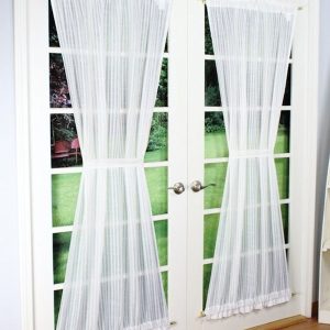 Bay Breeze Stripe Semi Sheer Door Panel