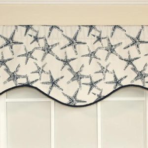 Beach Star Lined Cornice Valance