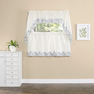 Bloom Embroidered Tier Curtain