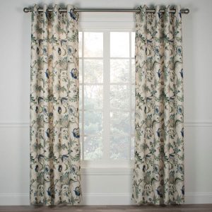 Brissac Jacobean Floral Print Grommet Panel