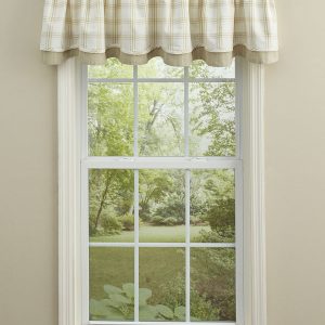 Cocoa Butter Lined Layered Valance