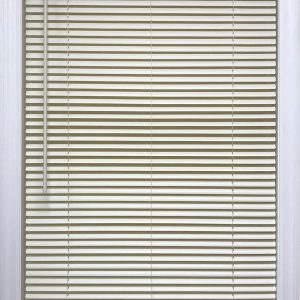 Cordless 1" Vinyl Mini Blinds Alabaster