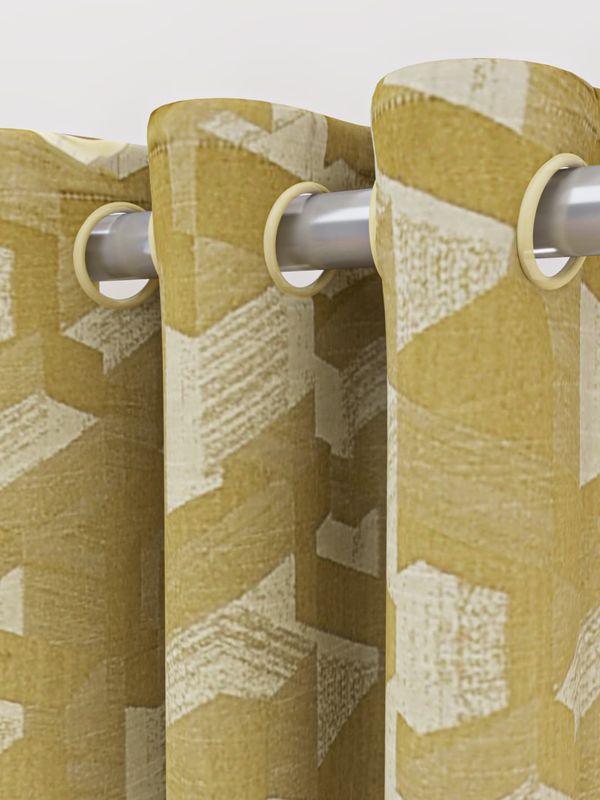 e3d2d297-9135-431c-bc3f-a739bf32bb5e1669638339404HAPPYHUESGreenCream-ColouredSetof2GeometricLongDoorCurtain3.jpg