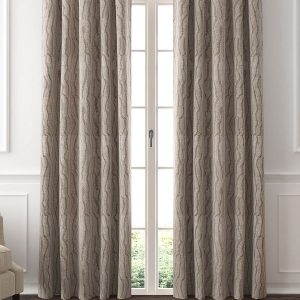 Tan Set Of 2 Self Design Door Curtains