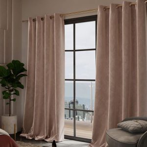 Date Night Brown Set of 2 Door Curtains
