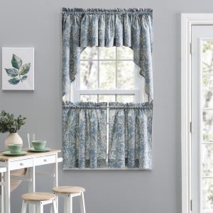 Lexington Leaf Candlewick Print Tier Curtain