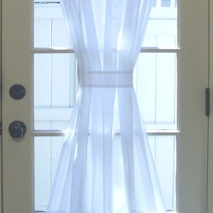 Sea Glass Semi Sheer Door Panels