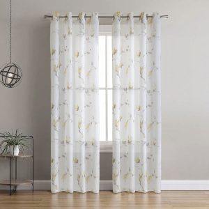 Symphony Faux Linen Grommet Panel