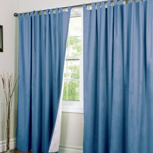 Weathermate Insulated Tab Curtain Blue