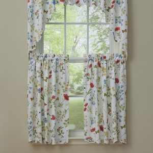 Wildflower Scalloped Tier Curtain & Table Linens